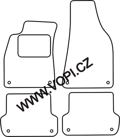 Autokoberce Audi A4 11/200 - 10/2007 Autofit (210)